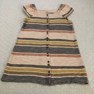 Madewell Texture & Thread striped dress. Size large.
